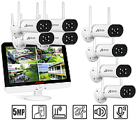 Комплект видеонаблюдения на 8 камер Anran Wi-Fi 5MP c 13" LCD монитором ARCCTV
