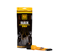 Work Stuff Detailing Brush Black 3 pack - Набор химстойких синтетических кистей для детейлинга 3шт