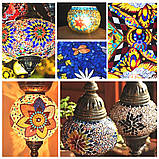 Набір шматочків мозаїки слюда форма ТРИКУТНИК 200 грам 240 шт колір Золото, фото 4