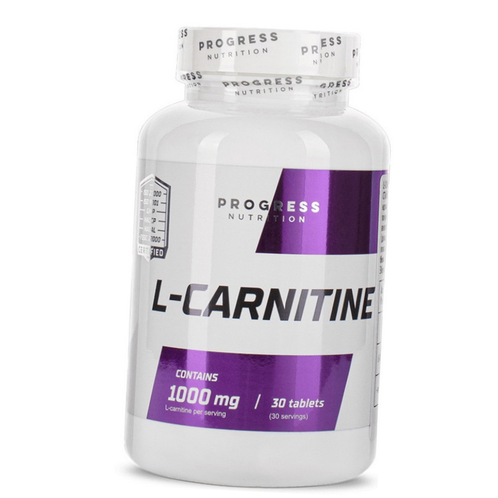Л-карнитин Progress Nutrition L-Carnitine 1000 mg 30 таблеток (ID ...