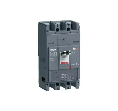 Автоматичний вимикач HMW630JR h630, In=630А, 3п, 50kA, LSI, для накладного монтажу, Hager, фото 1