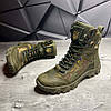 Чоловічі тактичні берці літні хакі (з гербом), військові черевики ЗСУ армійські, розмір 40 41 42 43 44 45 46, фото 5