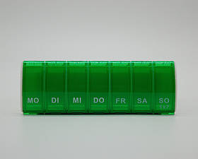 Таблетниця органайзер для таблеток 7DAYS на 7 комірок Зелений (LHB-13056)