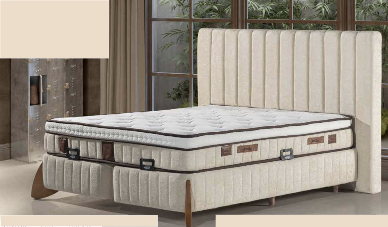 Ліжко 160х200 двоспальне з металевим боксом 160х200 Блейс