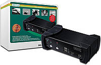 Digitus Assmann DS - 12820 DVI Audio USB KVM-переключатель 2 порта со встроенным портом USB 2.0 2