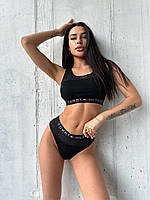 Спортивный комплект белья с логотипом Tommy Hilfiger женский черный
