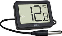 Термометр цифровой TFA 30106601 внешний проводной датчик, черный