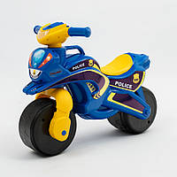 Мотобайк музичний Поліція 0139/57, каталка, дитячий мотоцикл Doloni, Долоні, звуки, сирена, сигнал, для дітей