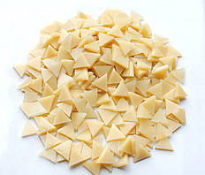 Набір шматочків мозаїки слюда формаТРЕУГОЛЬНИК 200 грам 240 шт колір Абрикос Бежевий