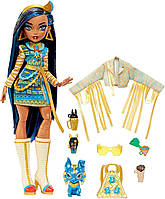 Лялька Монстер Хай Клео Де Ніл з аксесуарами та вихованцем Monster High Cleo De Nile HHK54