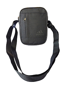 (18*14-маленький) Бірсетка сумка adidas спортивні Mеланж тканина для через плече Унісекс ОПТ