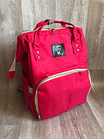 Женский рюкзак сумка для мам Красный