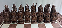 Шахові фігури з дерева Темні лицарі