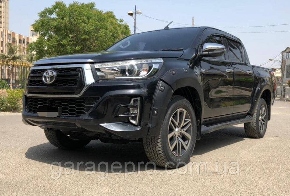 Пластикові фендера для Toyota Hilux Revo 2016-2020 (розширювачі арок / ABS пластик)