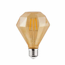 Лампа вінтажна світлодіодна "RUSTIC DIAMOND-4"  4W Filament led 2200К  E27