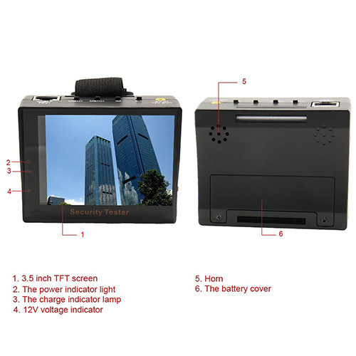 Security тестер с монитором 3,5 для настройки камер - фото 6 - id-p1787446156