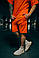 Чоловічий літній помаранчевий комплект Оверсайз, футболка та шорти, фото 2
