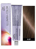 Фарба для волосся Wella Illumina Color 6/37 темний блонд золотисто-коричневий 