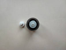 100 - 107 мл з кільцем Круглий ПЕТ флакон коричневий вставка крапельник + кришка з контрольним кільцем 20/410, фото 3