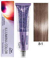 Краска для волос Wella Illumina Сolor 8/1 светлый блонд пепельный