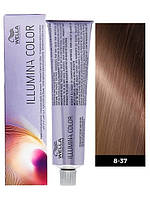 Краска для волос Wella Illumina Сolor 8/37 светлый блонд золотисто-коричневый