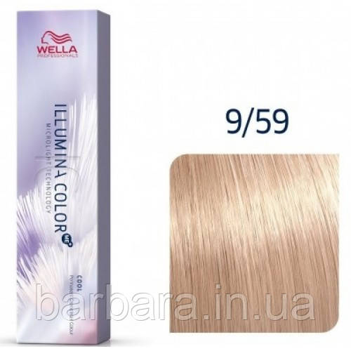 Фарба для волосся Wella Illumina Color 9/59 Глянсовий алебастр