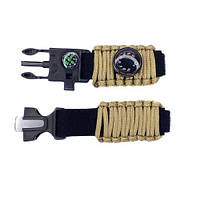 Ремінець паракордовий багатофункціональний Khaki