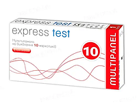 Тест на наркотики Express Test мультипанель 10 тест-полосок