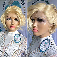 Натуральна перука зачіска Мерілін Монро блонд кучері локони з імітацією шкіри!