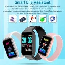 Смарт-часы Smart Watch Y68 шагомер подсчет калорий цветной экран чёрные - фото 2 - id-p1822764748