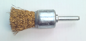 Щітка по металу для дрилі торцева з рифленого дроту 25 мм