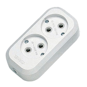 Колодка 2 гнізда без заземлення Makel MGP101