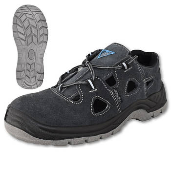 Робоче взуття чоловіче, спецвзуття захисні сандалі з металевим носком із матеріалу, літні робочі сандалі