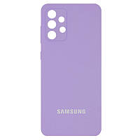 Чохол Silicone Cover Full Camera (AA) для Samsung Galaxy A52 4G / A52 5G / A52s, Бузковий / Dasheen
