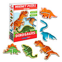 Набор магнитных пазлов "Динозавры", Magdum, ML4031-33 EN