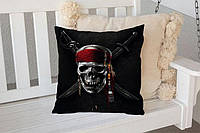 Декоративная подушка iPuff «Pirates», 45х45 см, флок, с печатью с обеих сторон