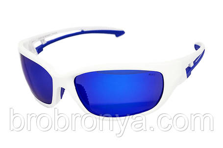 Захисні окуляри з поляризацією BluWater Seaside White Polarized (G-Tech™ blue), дзеркальні сині, фото 1