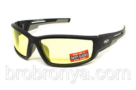 Окуляри захисні Global Vision Sly (yellow), жовті, фото 1