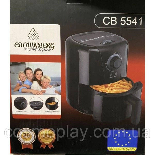 Фритюрница для дома с таймером Crownberg CB-5541 на 1.5 л безмасляная фритюрница UC-522 1200 Вт - фото 3 - id-p1853120755