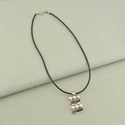 Підвіска Аметист, Перли 47 см.