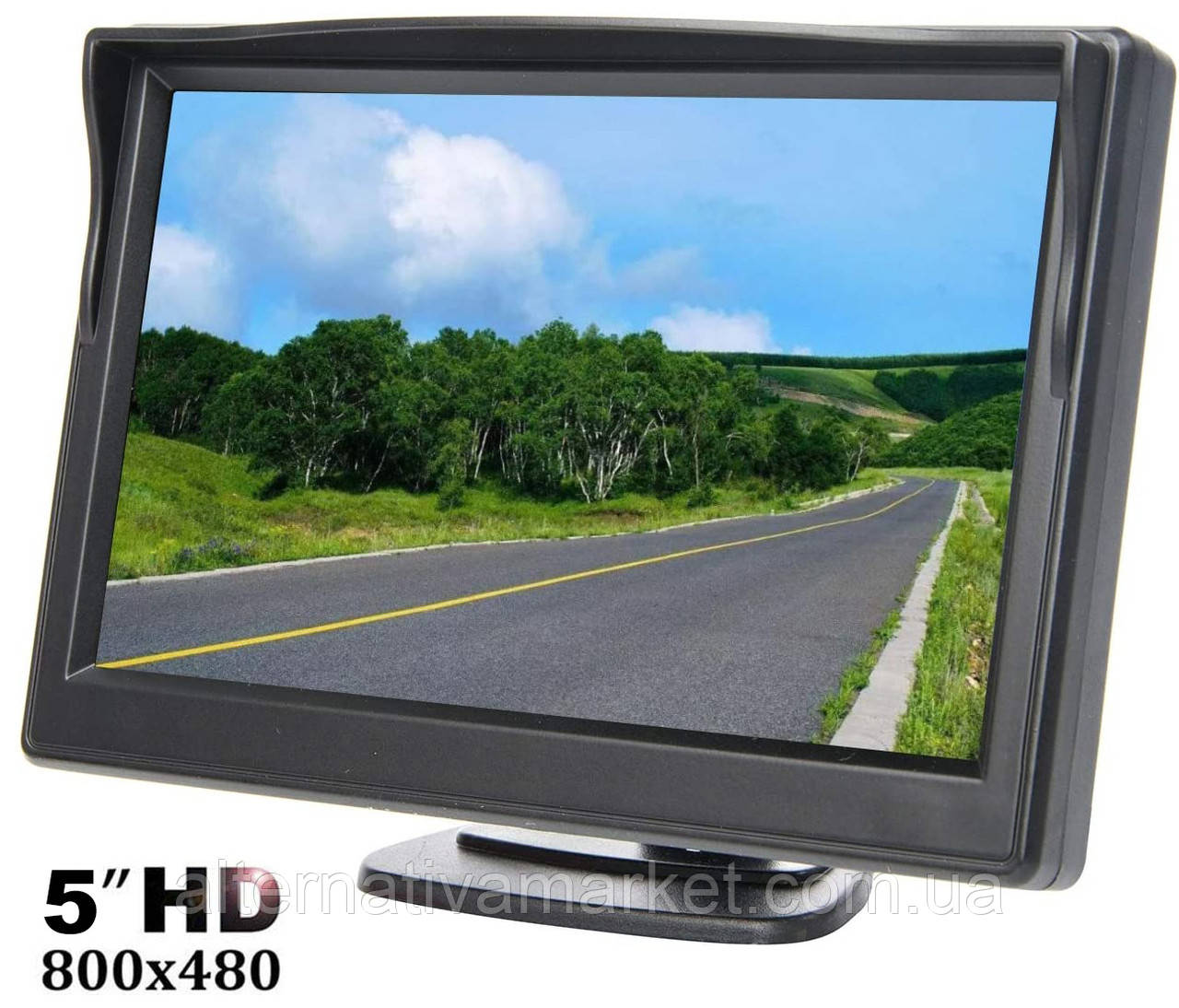 Монітор TFT LCD HD5" для камери заднього виду в автомобіль (5 дюймів, 2-AV, на ніжці), фото 1