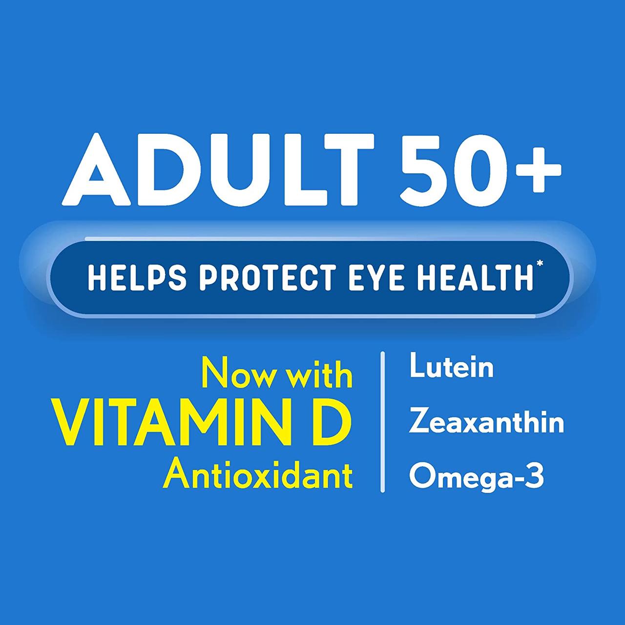 Витамины для глаз Bausch & Lomb Ocuvite Eye Vitamin & Mineral Supplement Adult 50+, (50 таблеток) - фото 2 - id-p1853139517