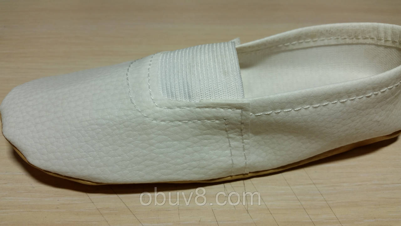 Чешки белые обувь для гимнастики оптом - фото 4 - id-p36365322