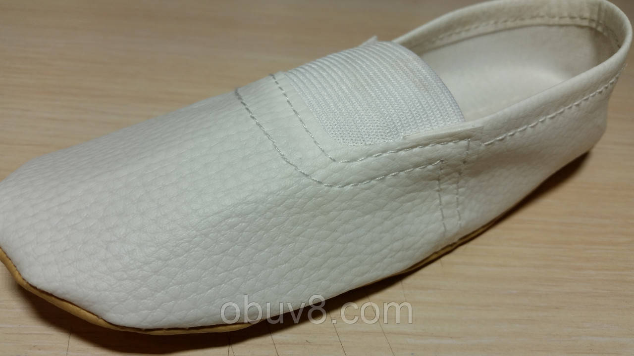 Чешки белые обувь для гимнастики оптом - фото 5 - id-p36365322