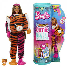 Лялька-сюрприз Barbie Cutie Reveal Друзі з джунглів Тигреня Змінює колір HKP99