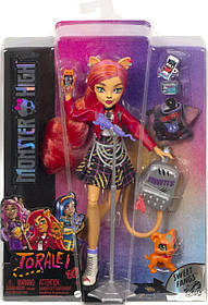 Лялька Monster High Toralei Stripe Торалей з вихованцем 2022 (HHK57)