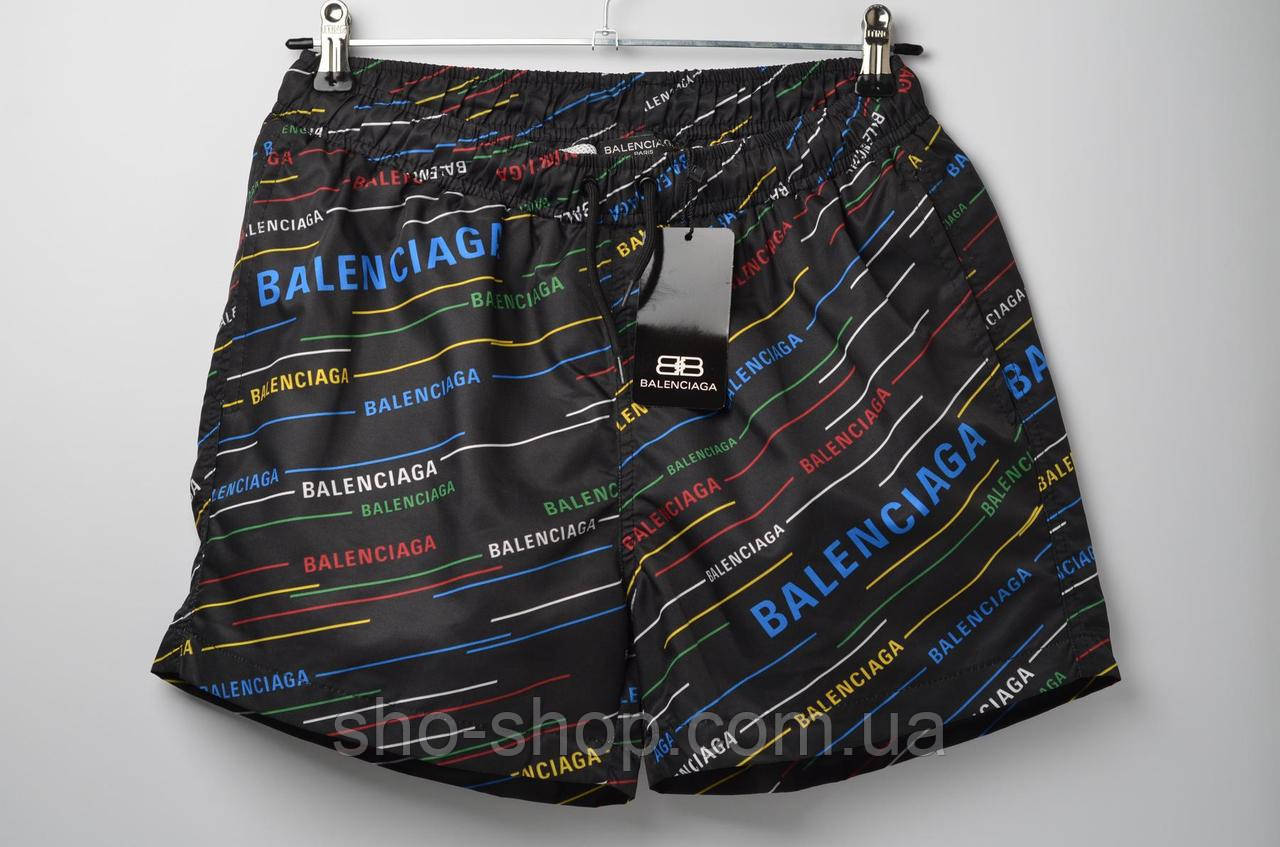 Плавки BALENCIAGA Black плавальні шорти баленсіага шорты плавательные мужские шорти для спорту, фото 1