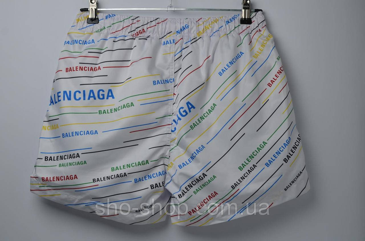 Плавки BALENCIAGA White плавальні шорти баленсіага шорты плавательные мужские шорти для спорту, фото 1
