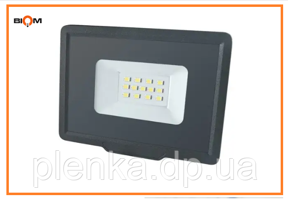 Світлодіодний прожектор 10 W BIOM S5-SMD-10-Slim 6200 К 220 V IP65