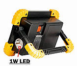 Ліхтар worklight FL2033 LED+COB з USB з функцією Power Bank +2x18650/2600, фото 3